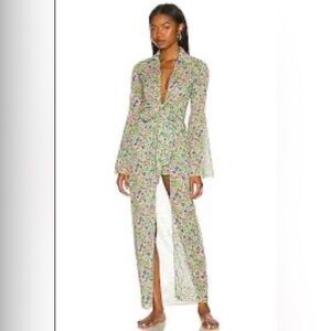 Lovers + Friends Floral Sheer Swimsuit Cover-up